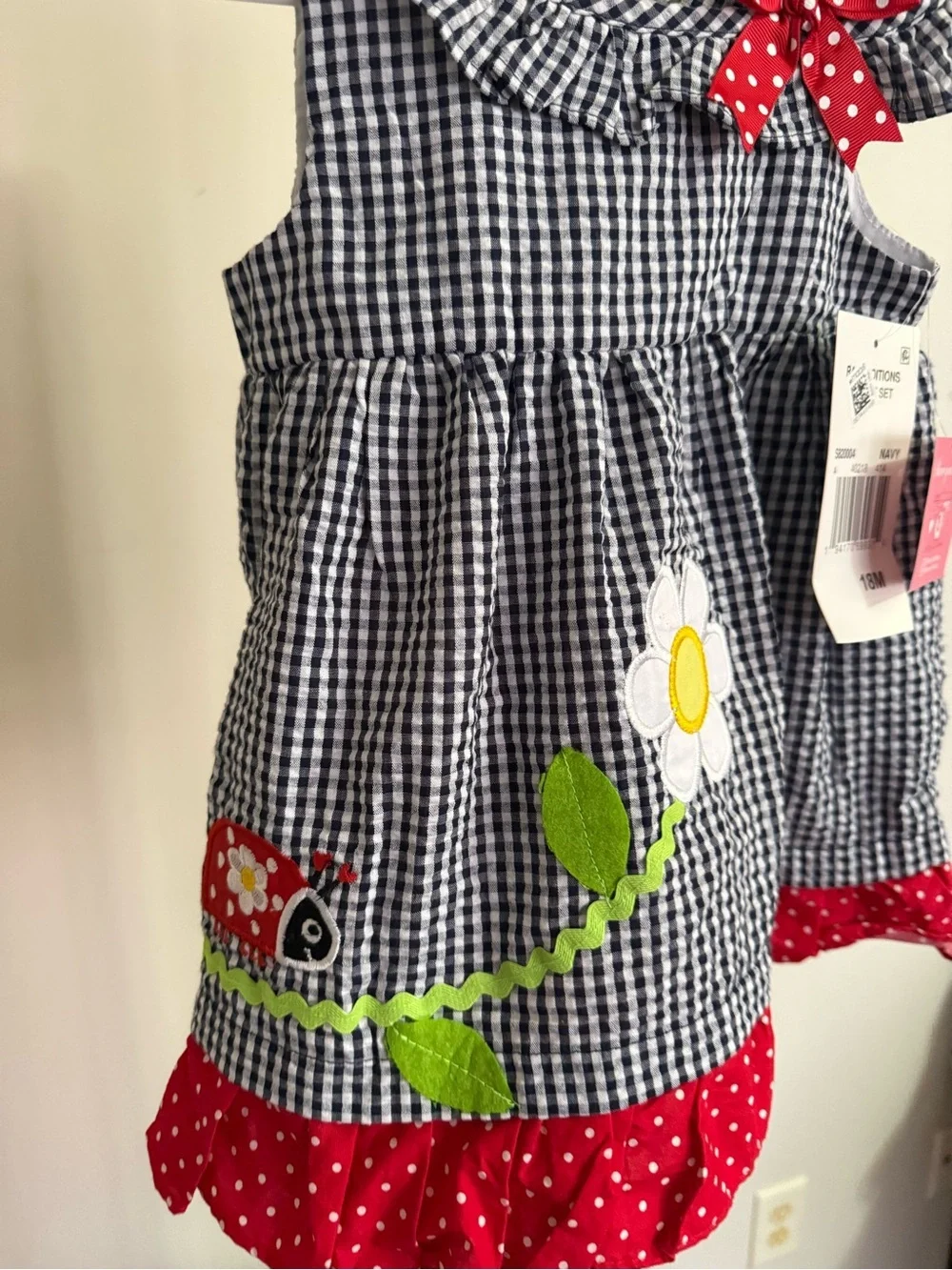 NWT Rare Editions Ladybug Sundress & Diaper Cover